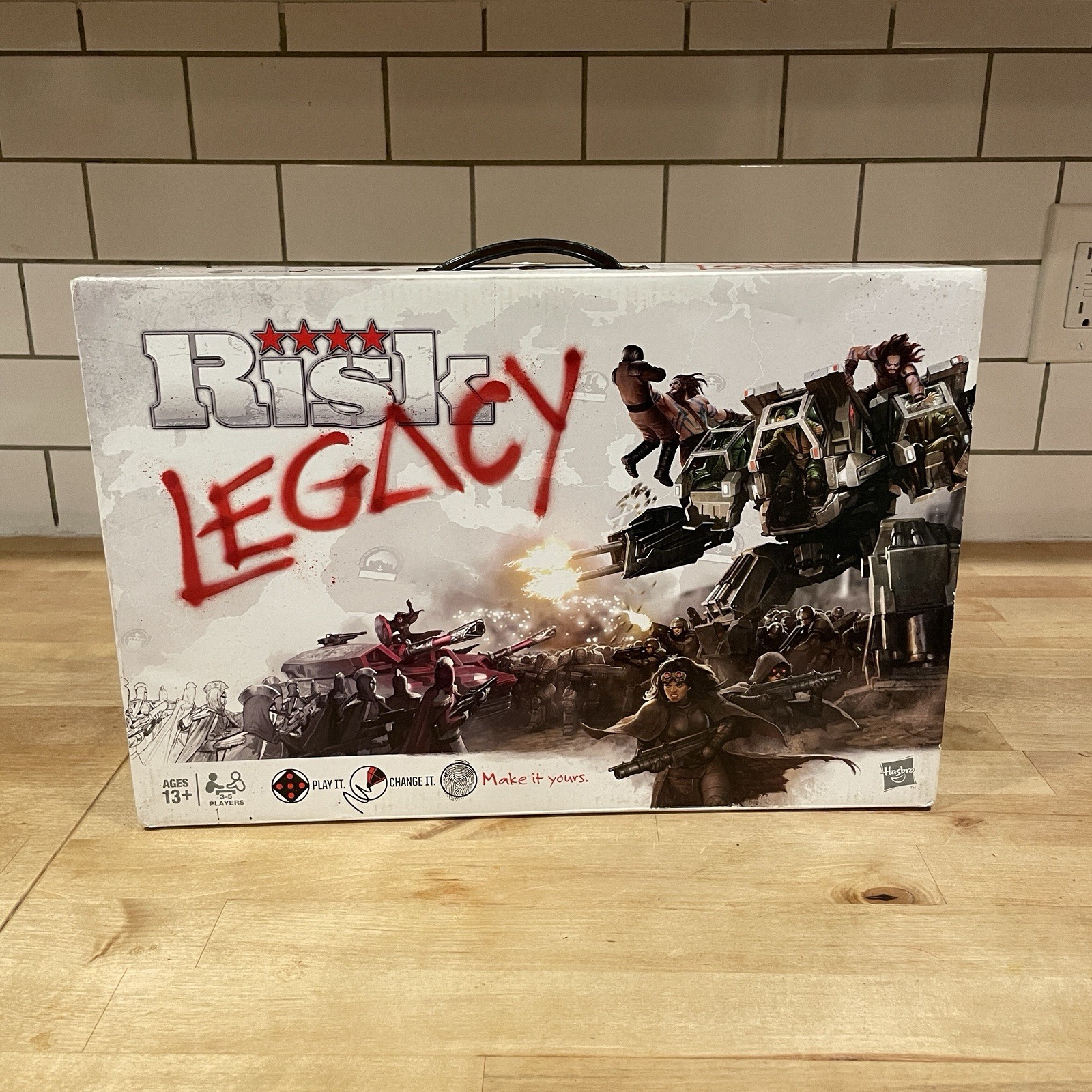 Hasbro Risk: Legacy Strategy Board Game 3-5P Ages 13+ Legacy Opened but NEW Hasbro Risk: Legacy Strategy Board Game 3-5P Ages 13+ Legacy Opened but NEW