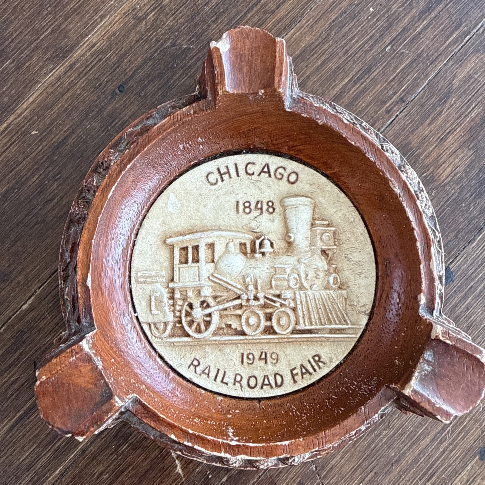 Vintage 1949 Chicago Railroad Fair Ashtray Vintage 1949 Chicago Railroad Fair Ashtray