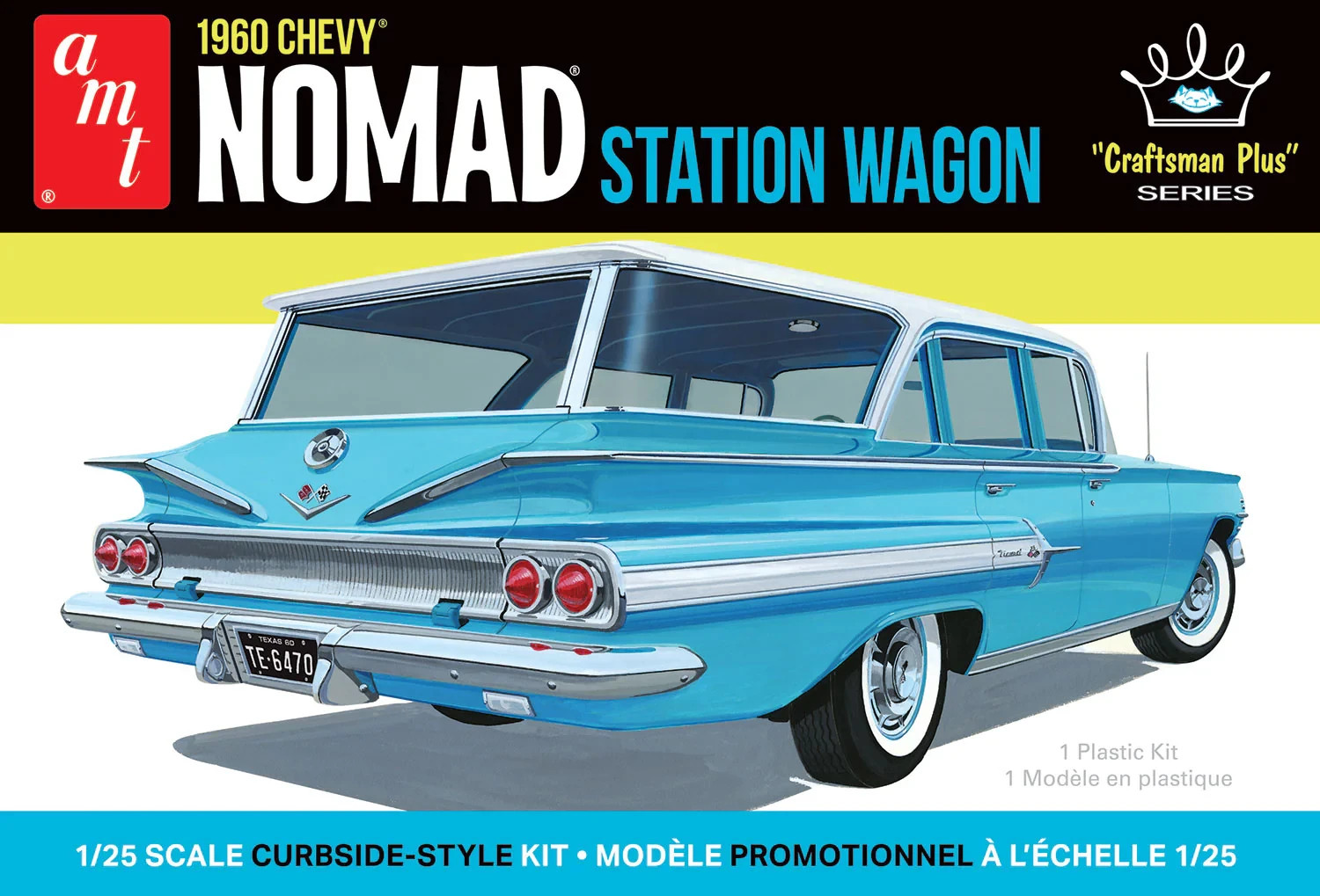 AMT 1402 1960 Chevy Nomad Station Wagon 1/25 model kit