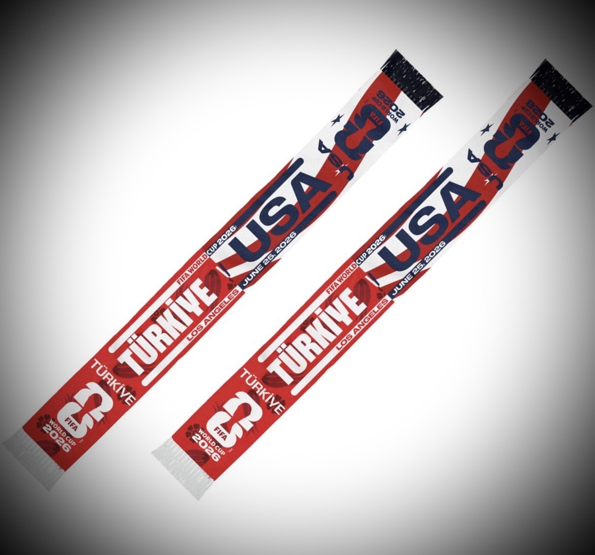 World Cup 2026 USA v Turkiye Match Scarf World Cup 2026 USA v Turkiye Match Scarf