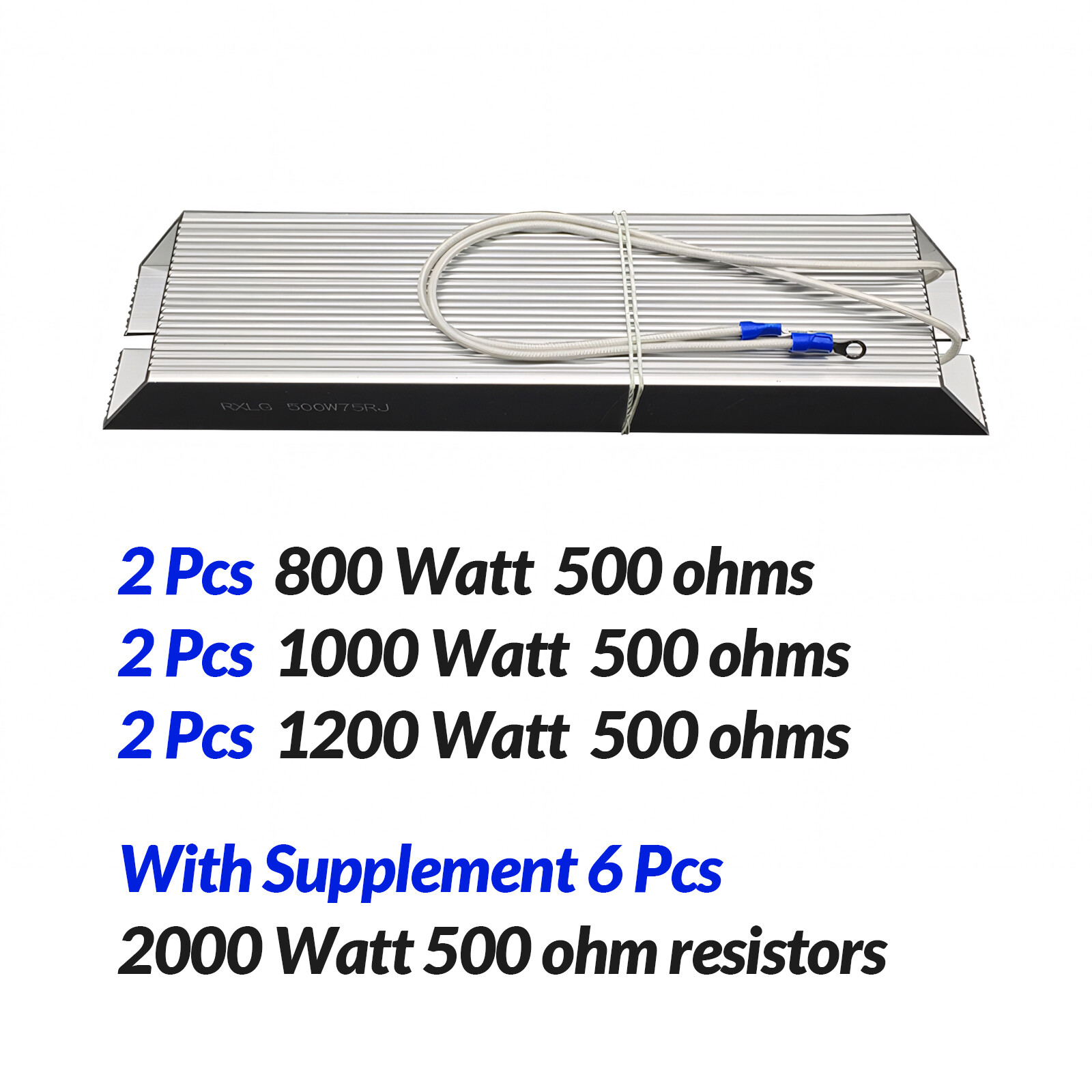 RXLG Aluminum Shell High Power Servo Inverter Braking Resistor 800W to 2000W RXLG Aluminum Shell High Power Servo Inverter Braking Resistor 800W to 2000W