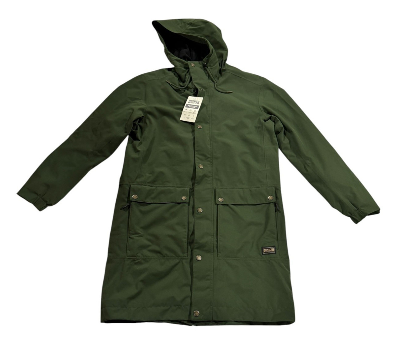 Duluth Trading Storm Heckler Raincoat Mens Lined Waterproof Green Multiple Sz Duluth Trading Storm Heckler Raincoat Mens Lined Waterproof Green Multiple Sz
