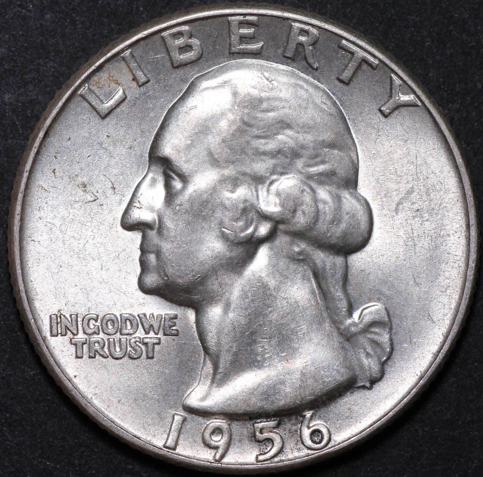 1956 Washington Quarter CH BU #B 1956 Washington Quarter CH BU #B