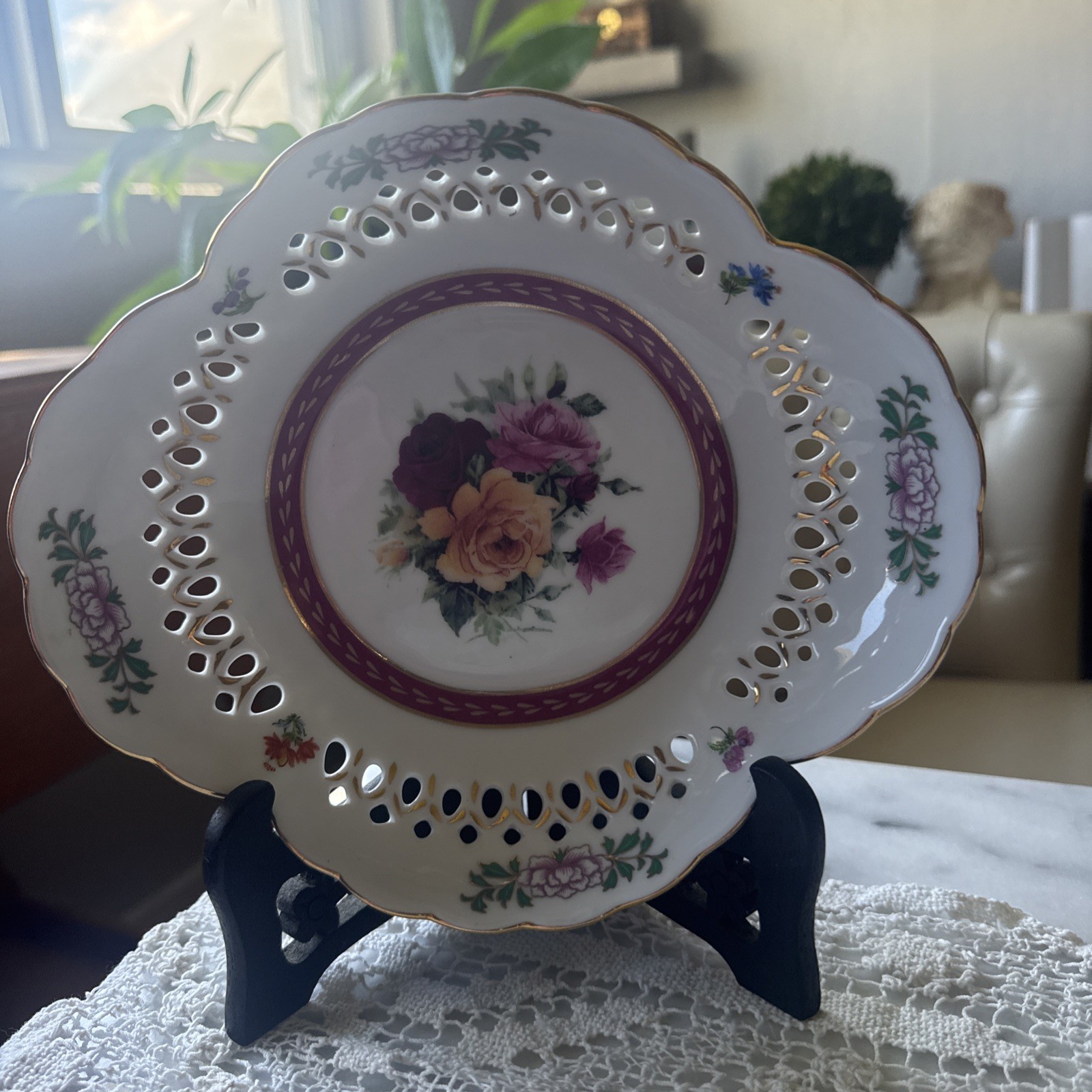 Vintage L’Etoile Limoges 22K Fruit/Candy Dish Vintage L’Etoile Limoges 22K Fruit/Candy Dish