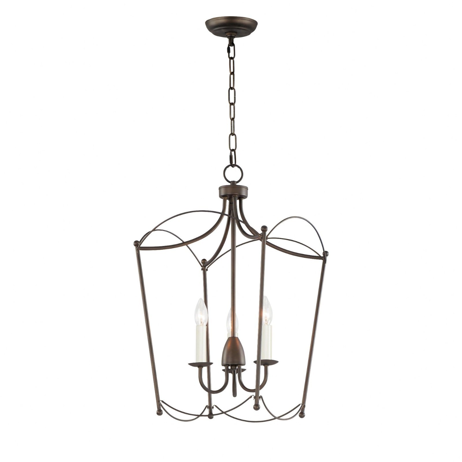 Maxim Plumette 12163CHB 3-Light Pendant Chestnut Bronze