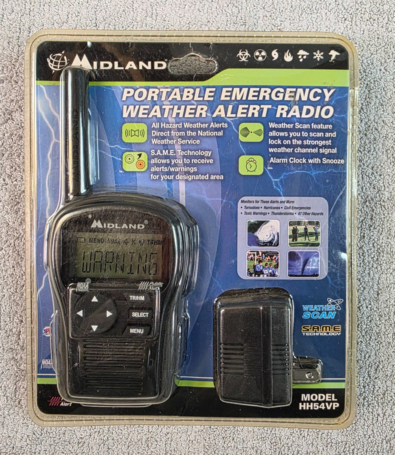 MIDLAND Portable Emergency Weather Alert Radio HH54VP Brand New SEALED