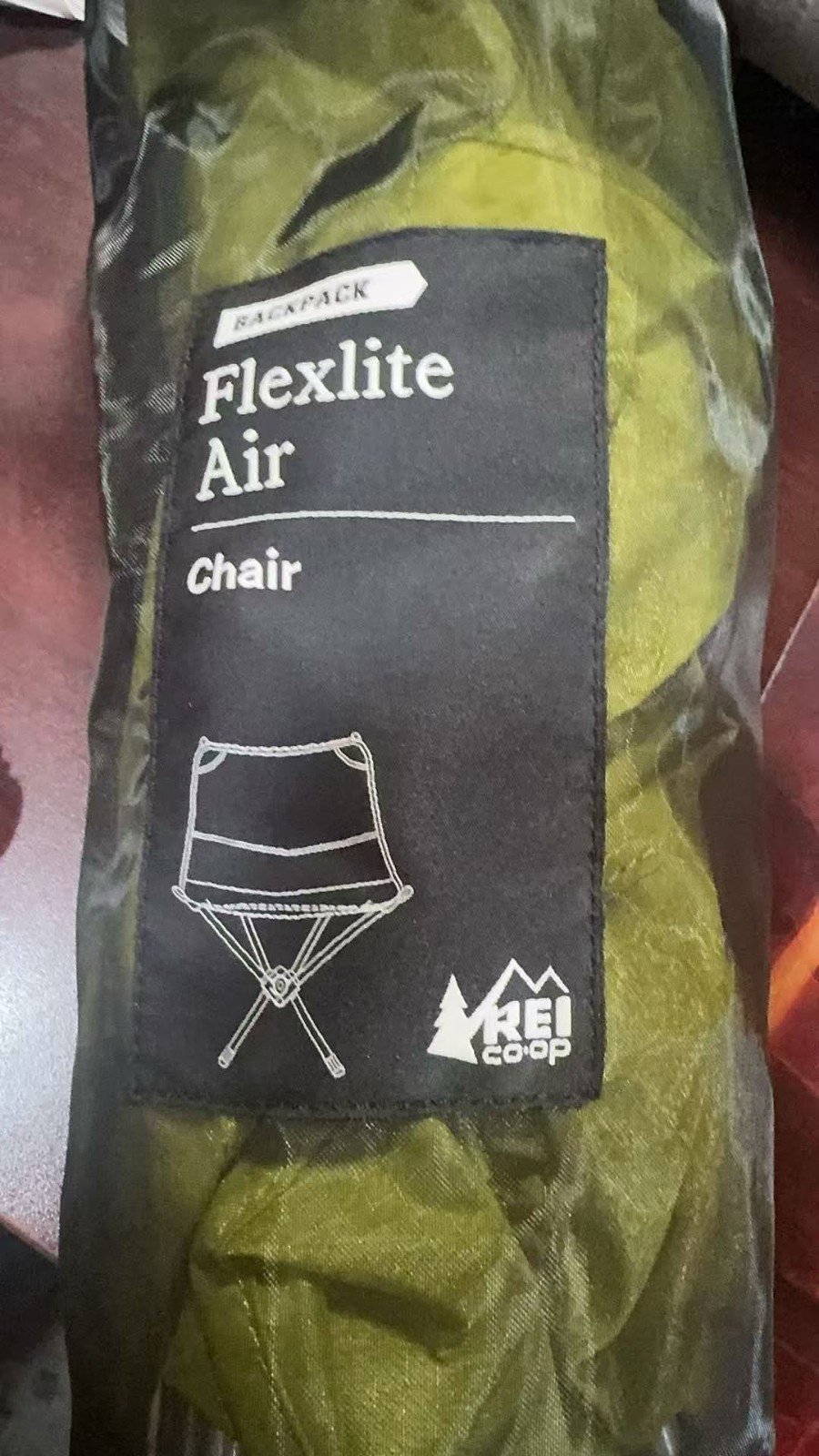 REI Co-op Flexlite Air Chair Moss Oxide Ultralight Backpacking Camp Chair NEW