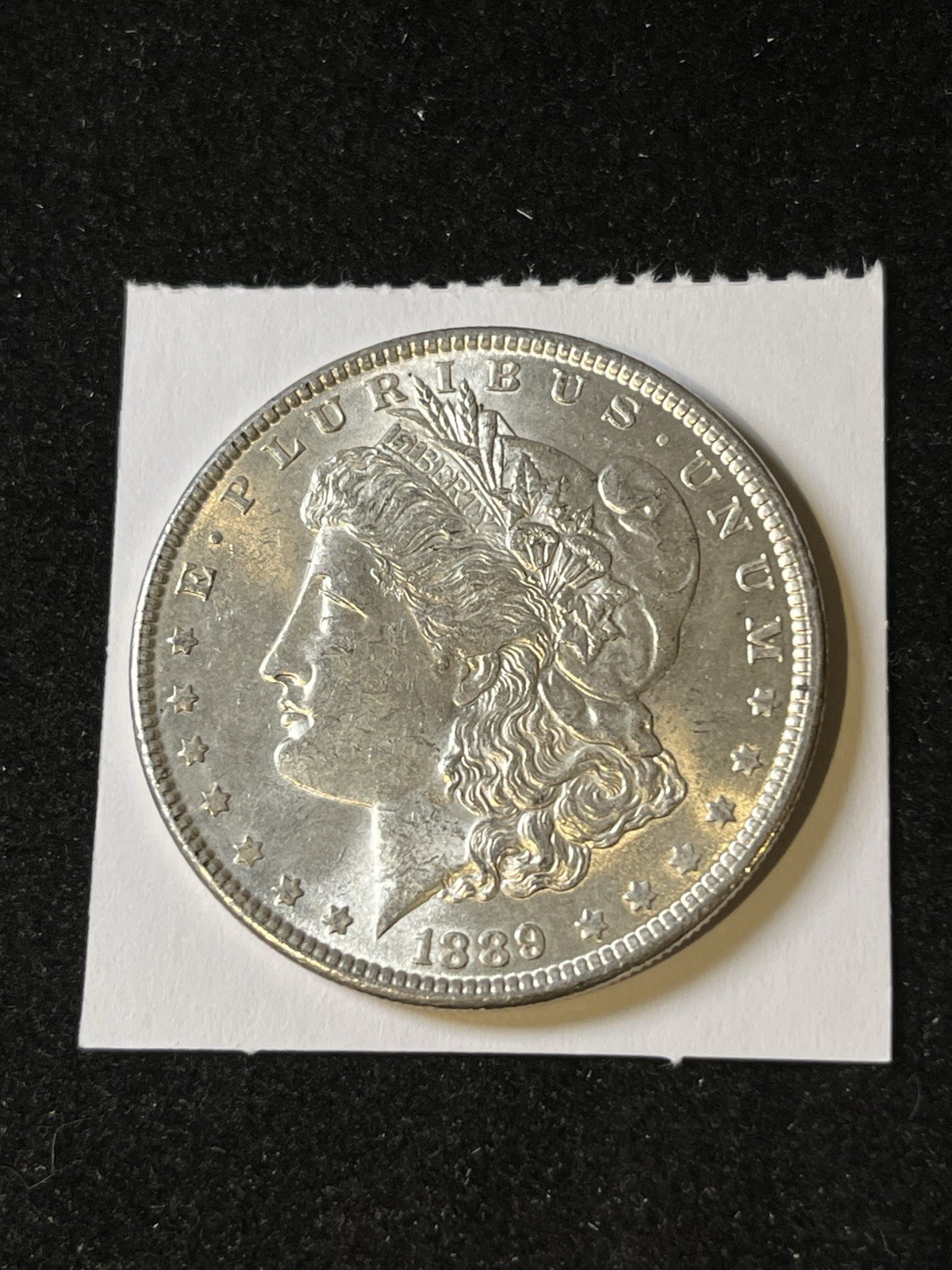 1889 P Morgan Silver Au/Unc $1