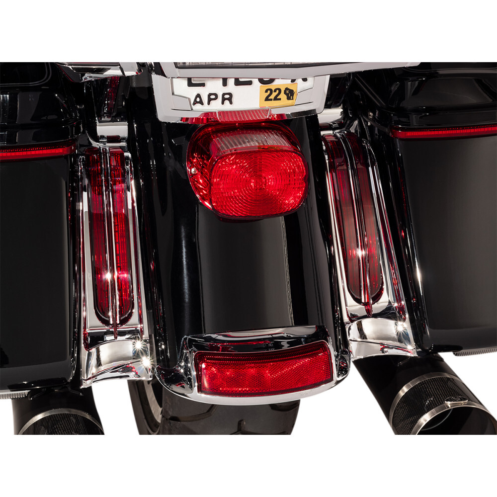 Ciro Filler Panel Lights - Red/Chrome | 40050