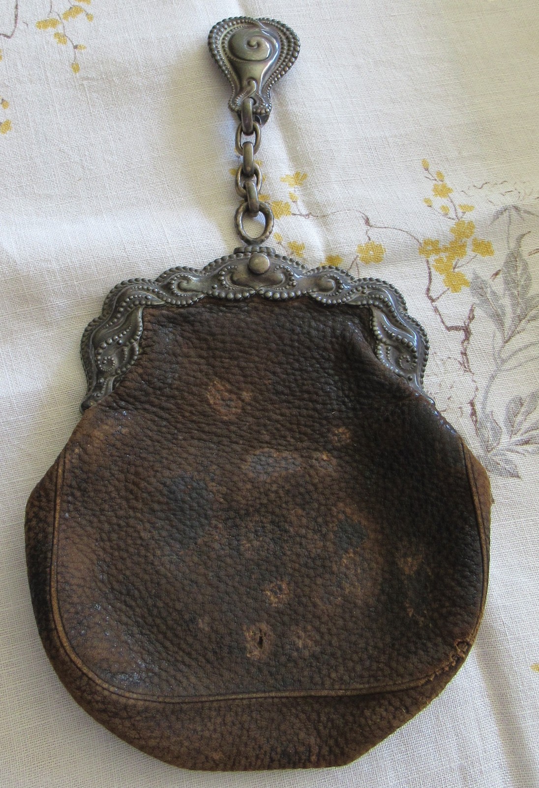 RARE Antique 1886 TIFFANY CO E Moore Victorian Sterling Silver Chatelaine Purse
