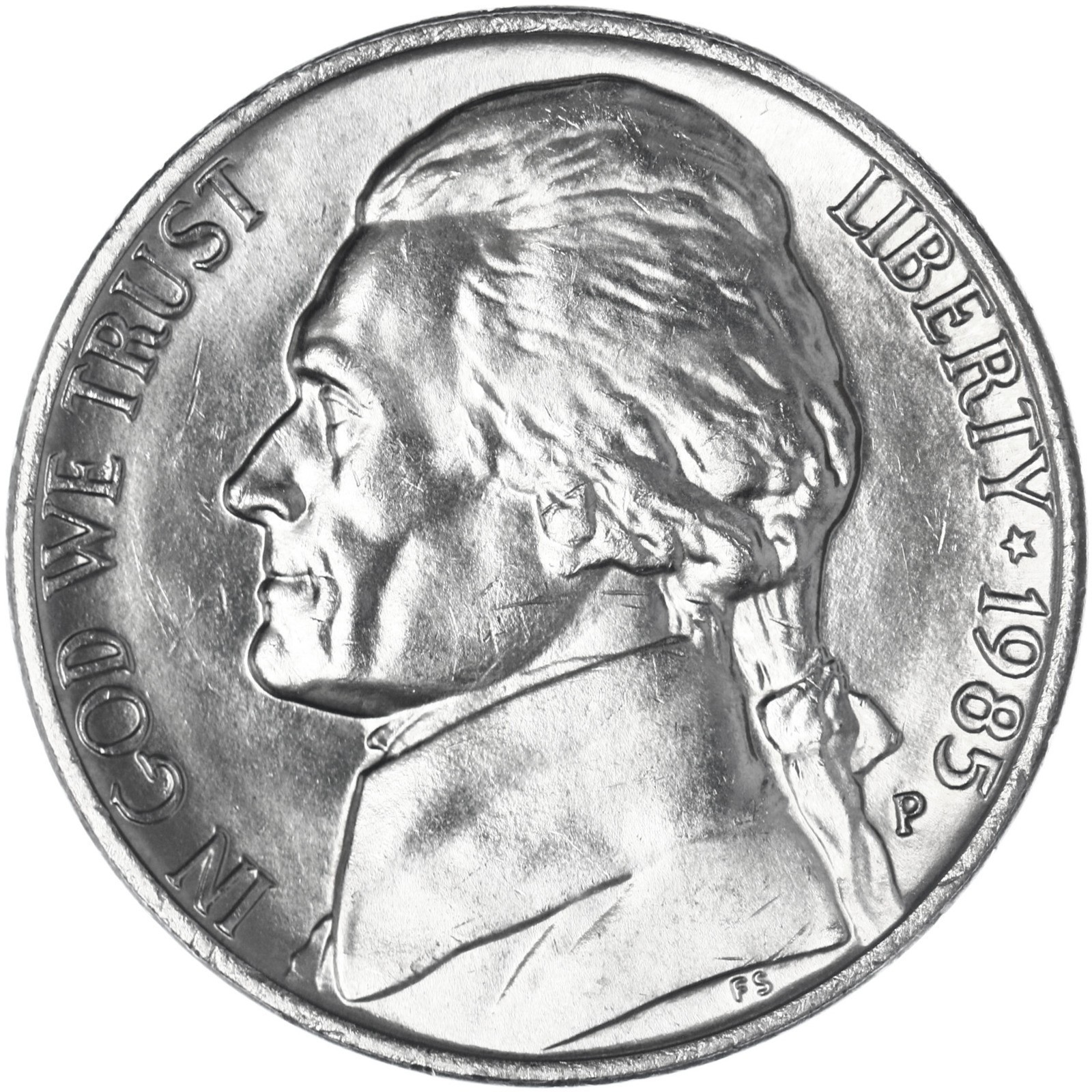 1985 P Jefferson Nickel - BU 1985 P Jefferson Nickel - BU