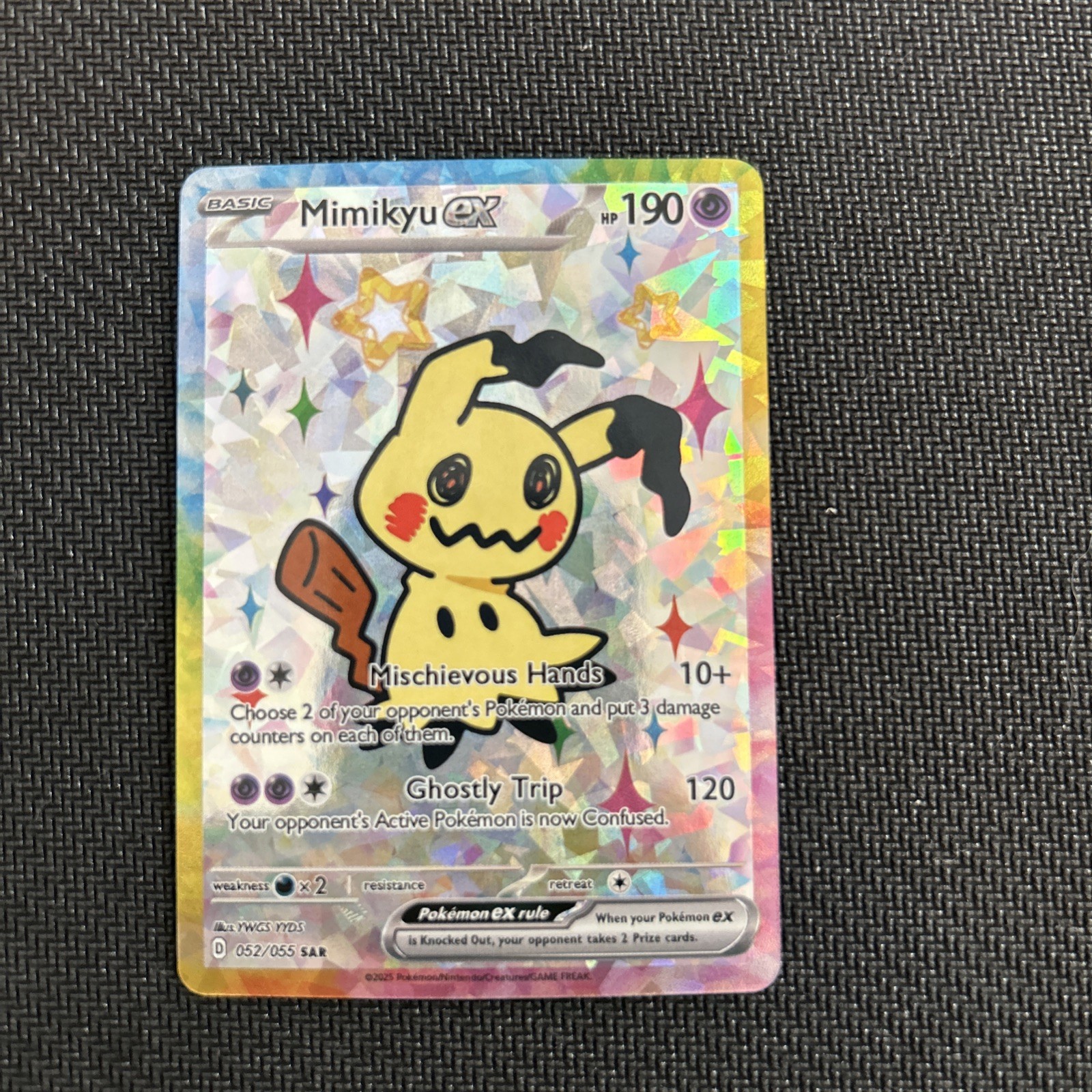 Pokemon Mimikyu Special Doujin Art Starry Holo Card Pokemon Mimikyu Special Doujin Art Starry Holo Card