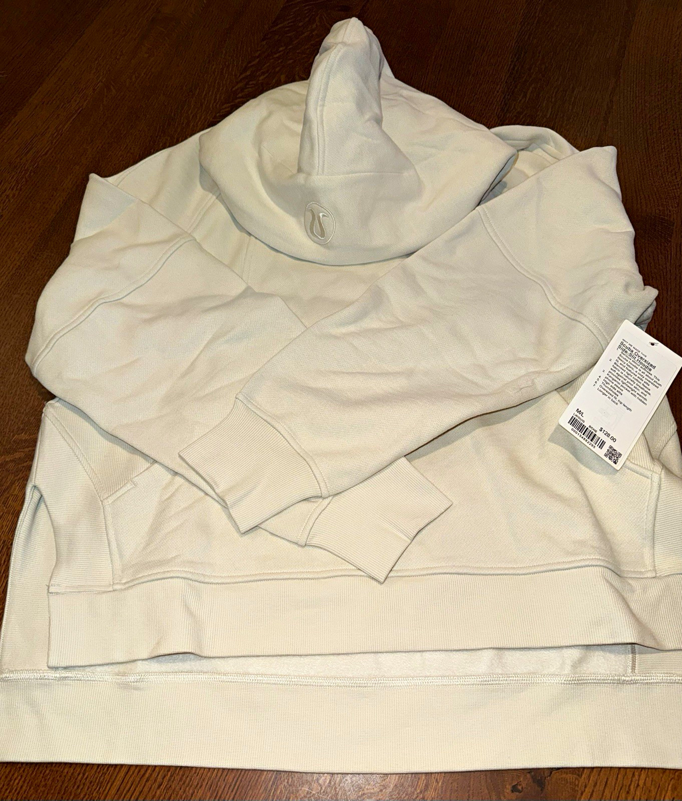 lululemon Scuba Oversized Side-Slit Hoodie w/ Pockets Thumbholes Beige M/L lululemon Scuba Oversized Side-Slit Hoodie w/ Pockets Thumbholes Beige M/L
