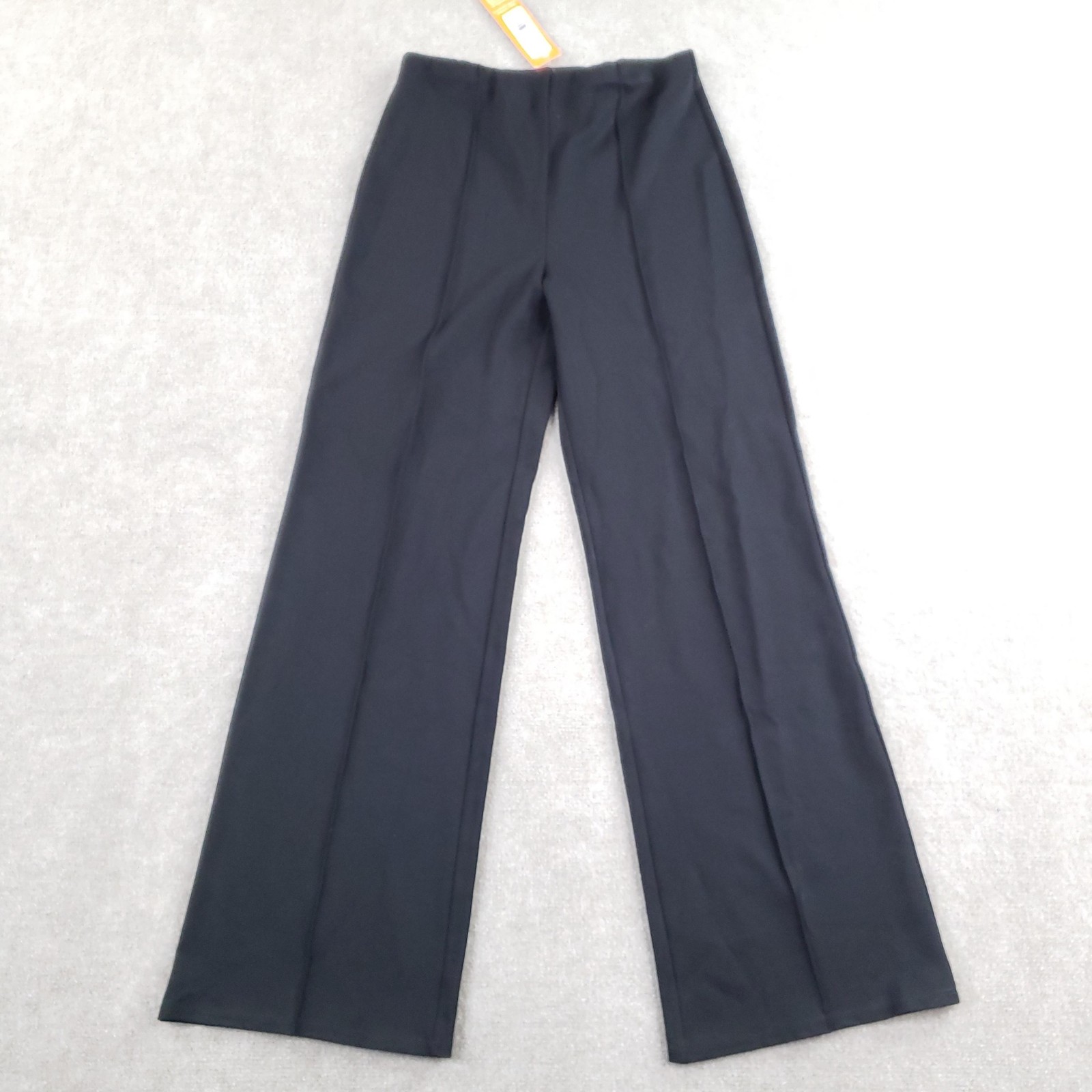 Jude Connally Pants Womens Small Black Felicia Wide Leg Dress Stretch Made USA