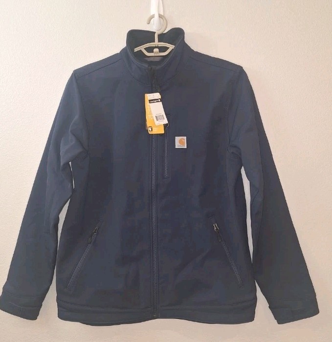 Carhartt Crowley Softshell Rain Defender Jacket Mens Large Tall Navy NWT $140 Carhartt Crowley Softshell Rain Defender Jacket Mens Large Tall Navy NWT $140