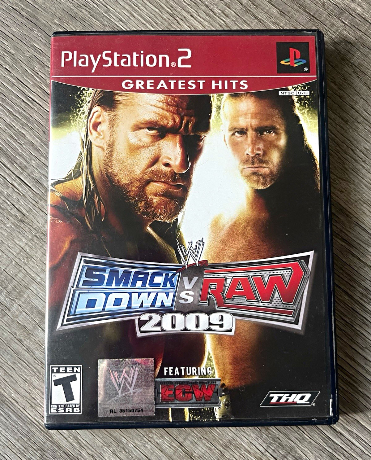 THQ WWE SmackDown vs. Raw 2009 Featuring ECW PS2 Multiplayer Greatest Hits THQ WWE SmackDown vs. Raw 2009 Featuring ECW PS2 Multiplayer Greatest Hits
