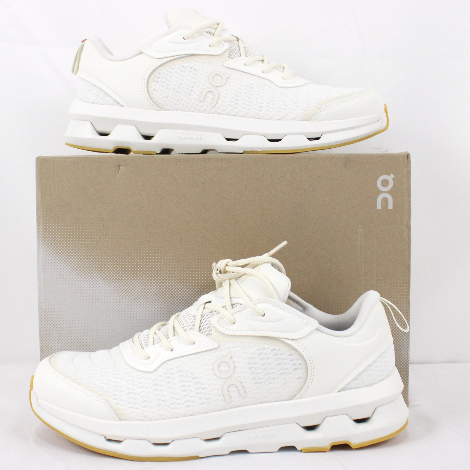 ON Cloudzone Moon All-Day Sneakers In Ivory - Men\'s Size 9.5 (3MF30843334)