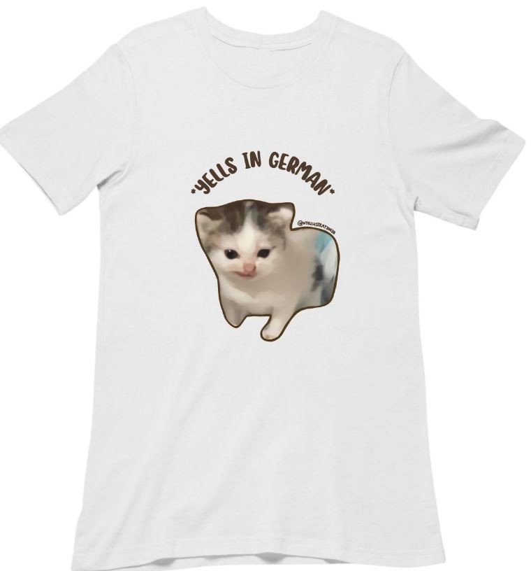 So Cute Cat Unisex all size t-shirt White