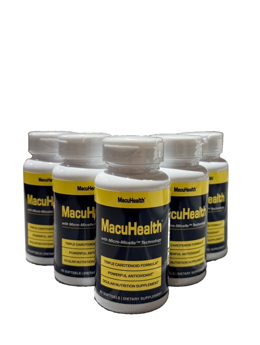5X Bottles MacuHealth Triple Carotenoid Eye Vitamins 90 Softgels 3 Month Pack 5X Bottles MacuHealth Triple Carotenoid Eye Vitamins 90 Softgels 3 Month Pack