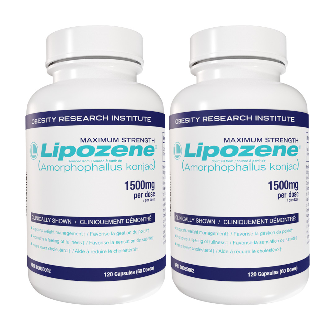 Lipozene Official Store - 240 Capsules (2 x 120 Count) - Canadian Label