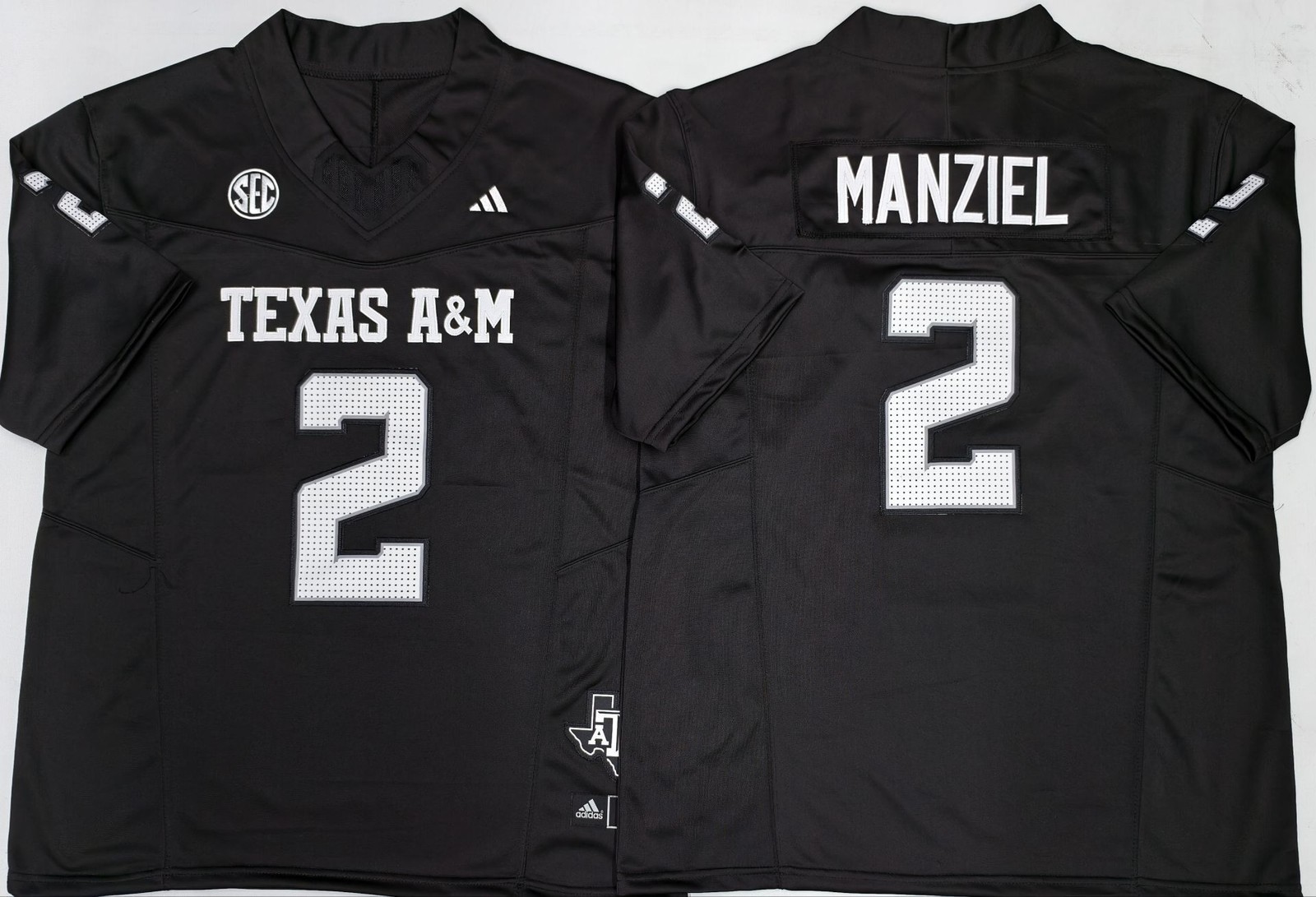 6 Colors 2# Johnny Manziel Maroon Texas A&M Jersey All Stitched