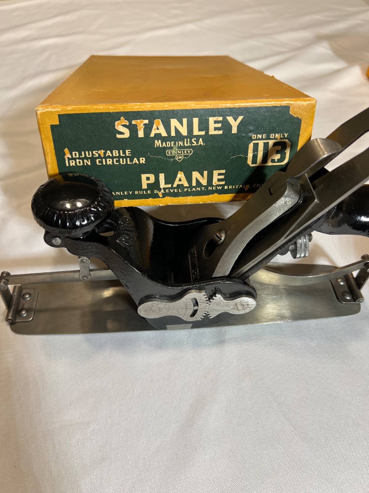 Vintage Stanley Iron Circular Plane 113 with Original Box Vintage Stanley Iron Circular Plane 113 with Original Box