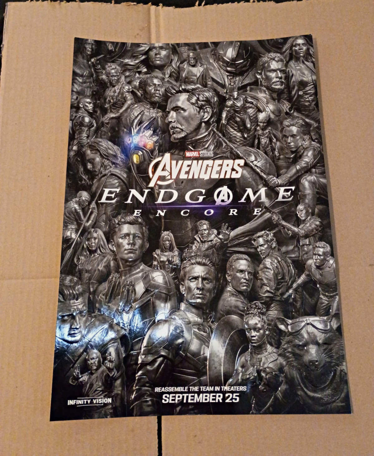 LIMITED EDITION Original Avengers: Endgame Encore Embossed Foil 13x19 LIMITED EDITION Original Avengers: Endgame Encore Embossed Foil 13x19