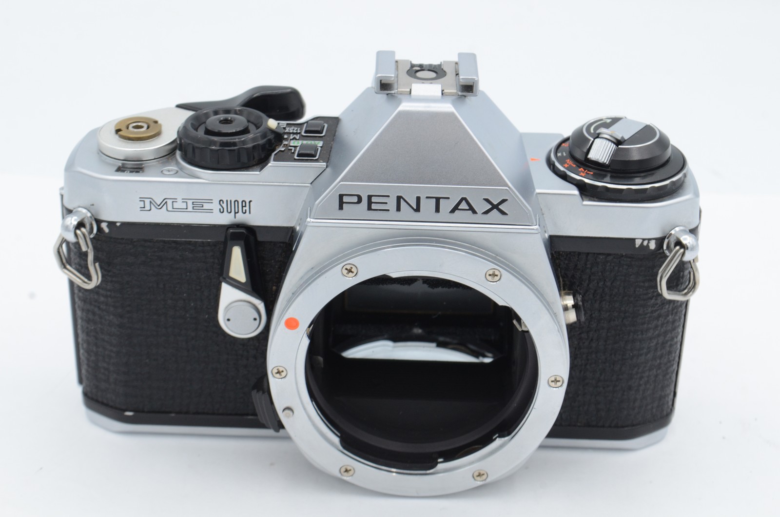 Pentax ME Super 35mm Film SLR Camera Body, Chrome (Made in Japan)