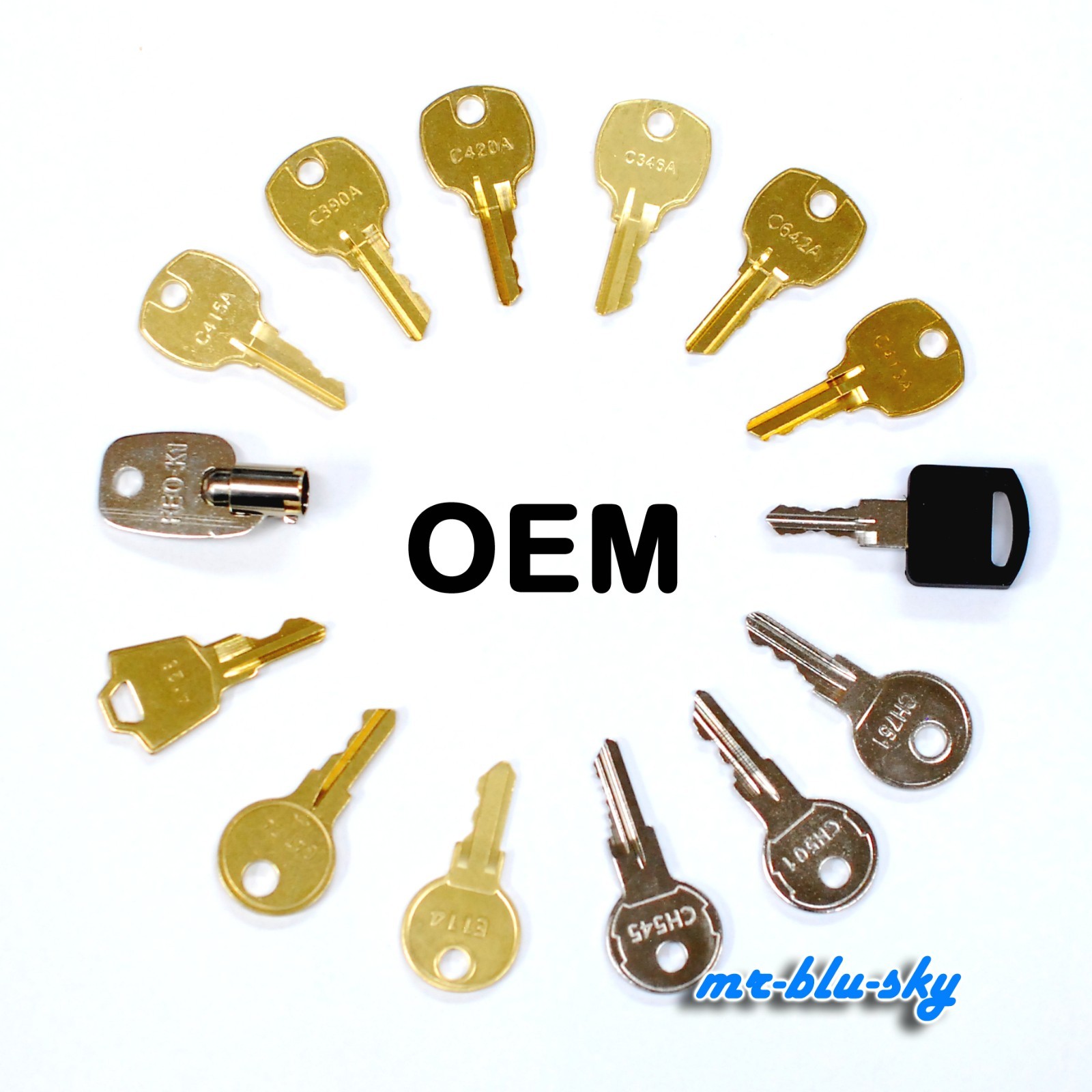 🔑 14 Pc Replacement Key Set Cabinet RV Dispenser Panel Utility Service