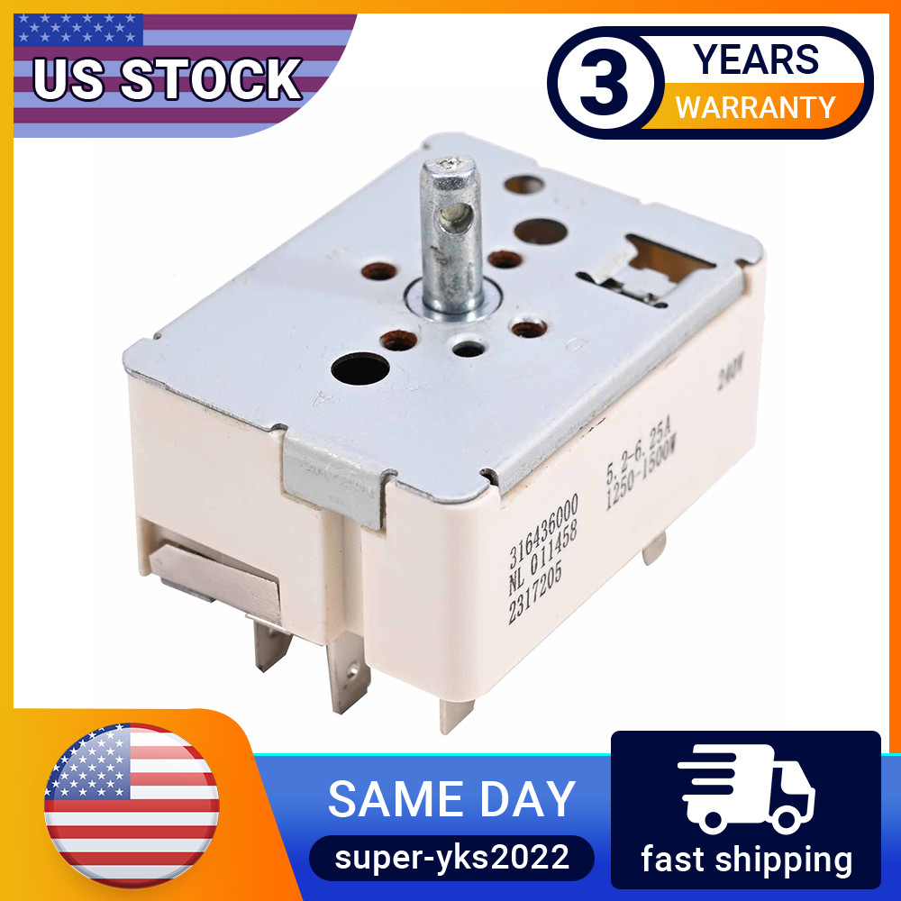 316436000 For Frigidaire Range Stove Burner Infinite Control Switch 1155394 NEW