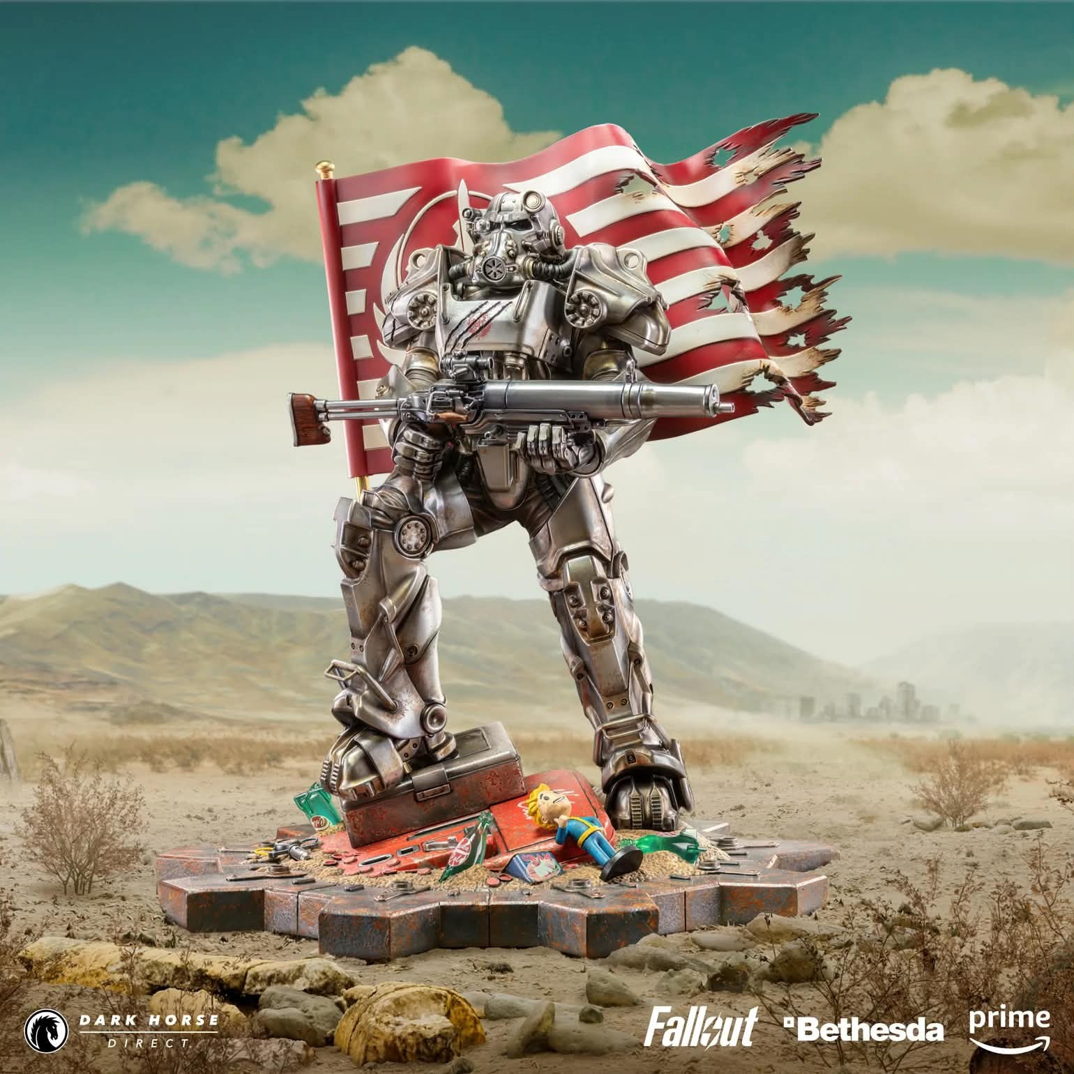 Fallout Brotherhood Of Steel Premium Statue Dark Horse Factory Sealed NEW Unopen