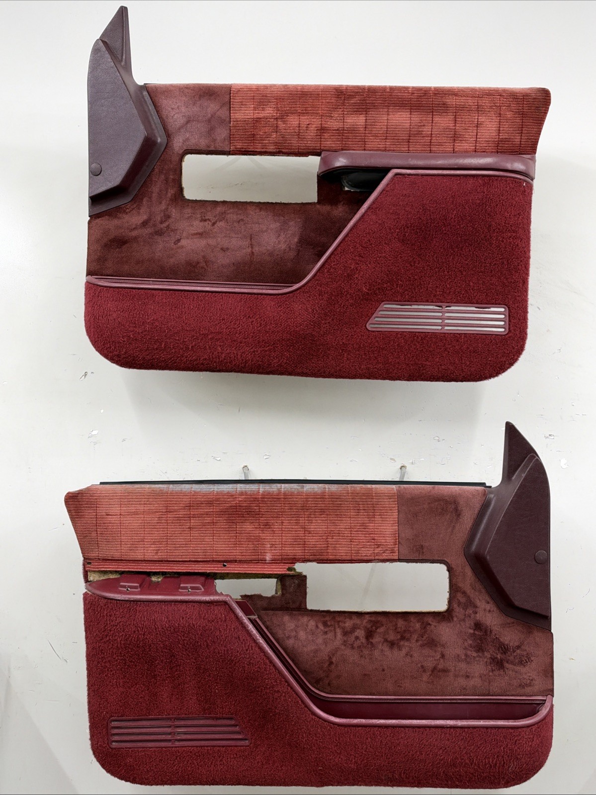 88-94 Chevy Silverado GMC Sierra Set Of Front Power Door Panels OEM Red