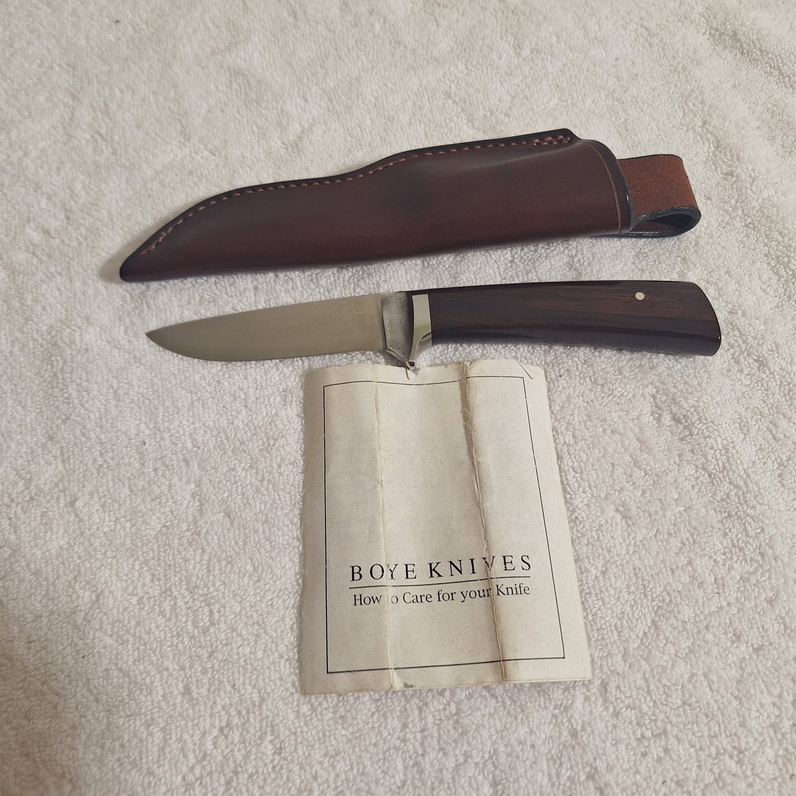 Boye Integral Hunter Knife, Rare, Excellent Condition, 3.5 Inch Blade Boye Integral Hunter Knife, Rare, Excellent Condition, 3.5 Inch Blade