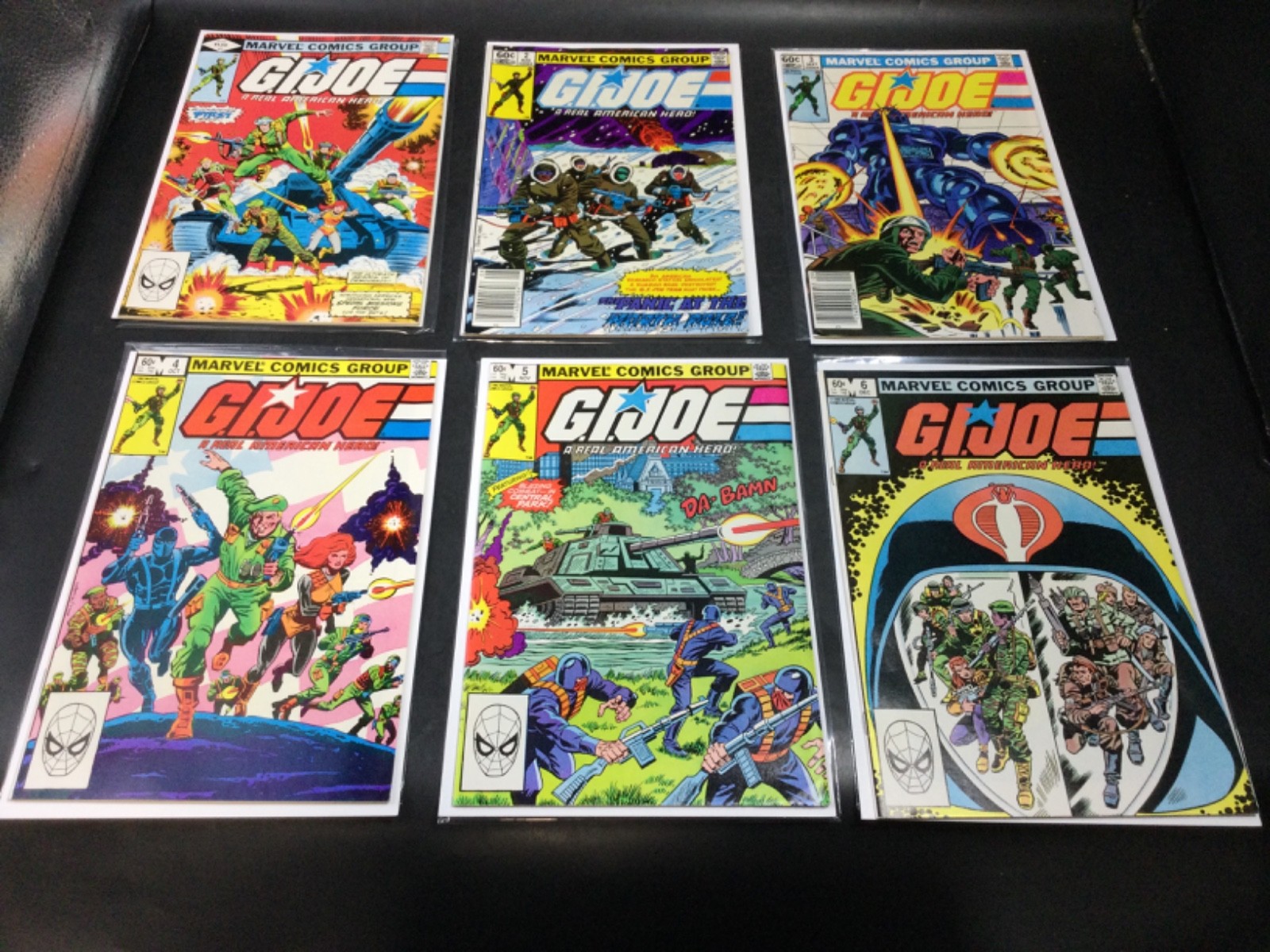 Lot of (6) Marvel Comics Group GI Joe Comic Books Issue #\'s 1-6