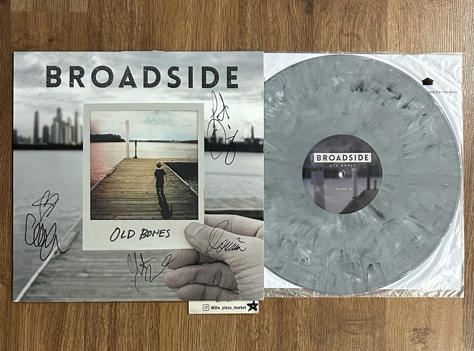 Broadside Old Bones vinyl record Signed rare Out of print autographed music Broadside Old Bones vinyl record Signed rare Out of print autographed music