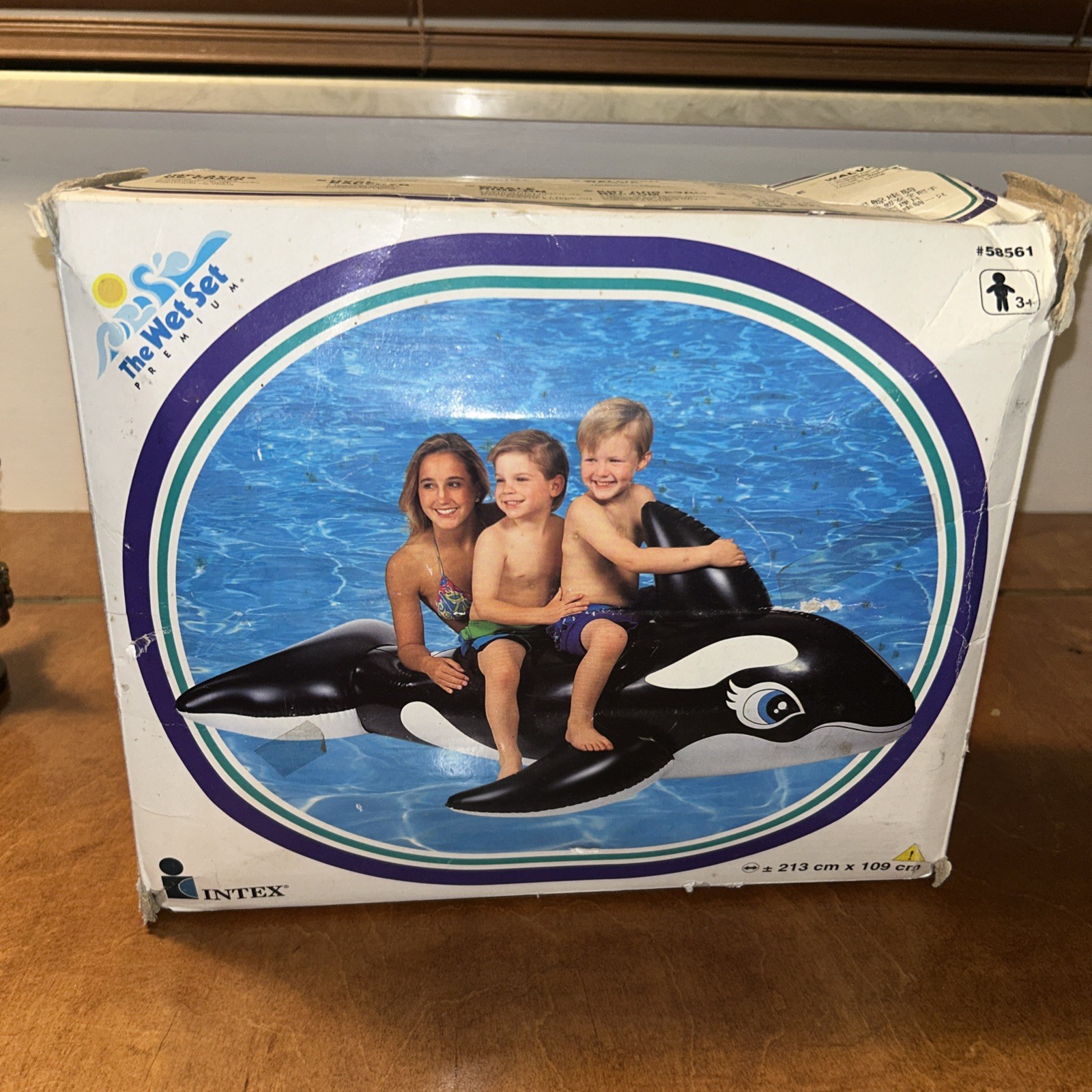 Vintage 1997 Intex The Wet Set # 58561 Inflatable Whale Ride-On Open Box Vintage 1997 Intex The Wet Set # 58561 Inflatable Whale Ride-On Open Box