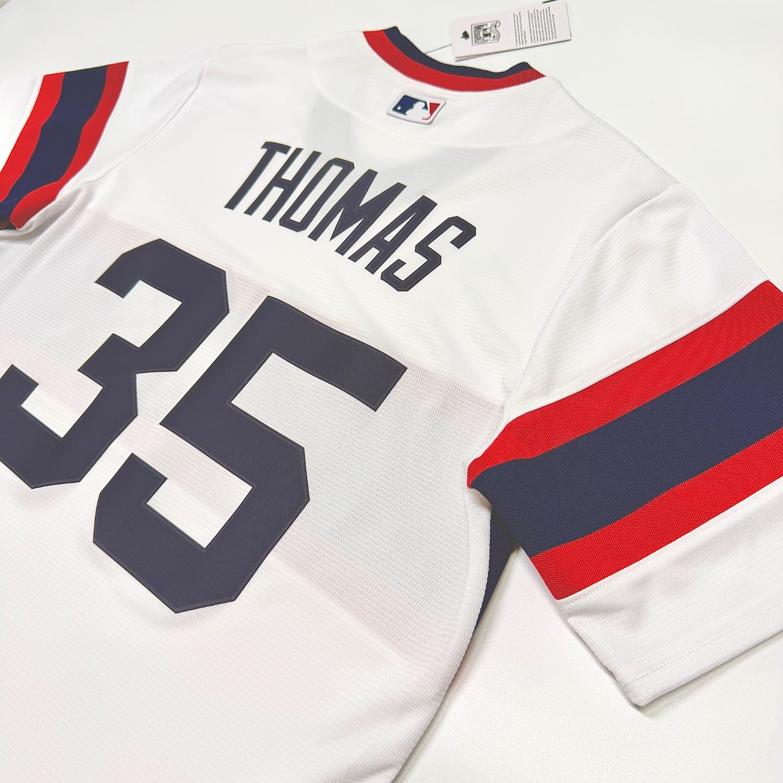 $135 NWT Authentic NIKE Cooperstown Chicago White Sox Frank Thomas Jersey SMALL
