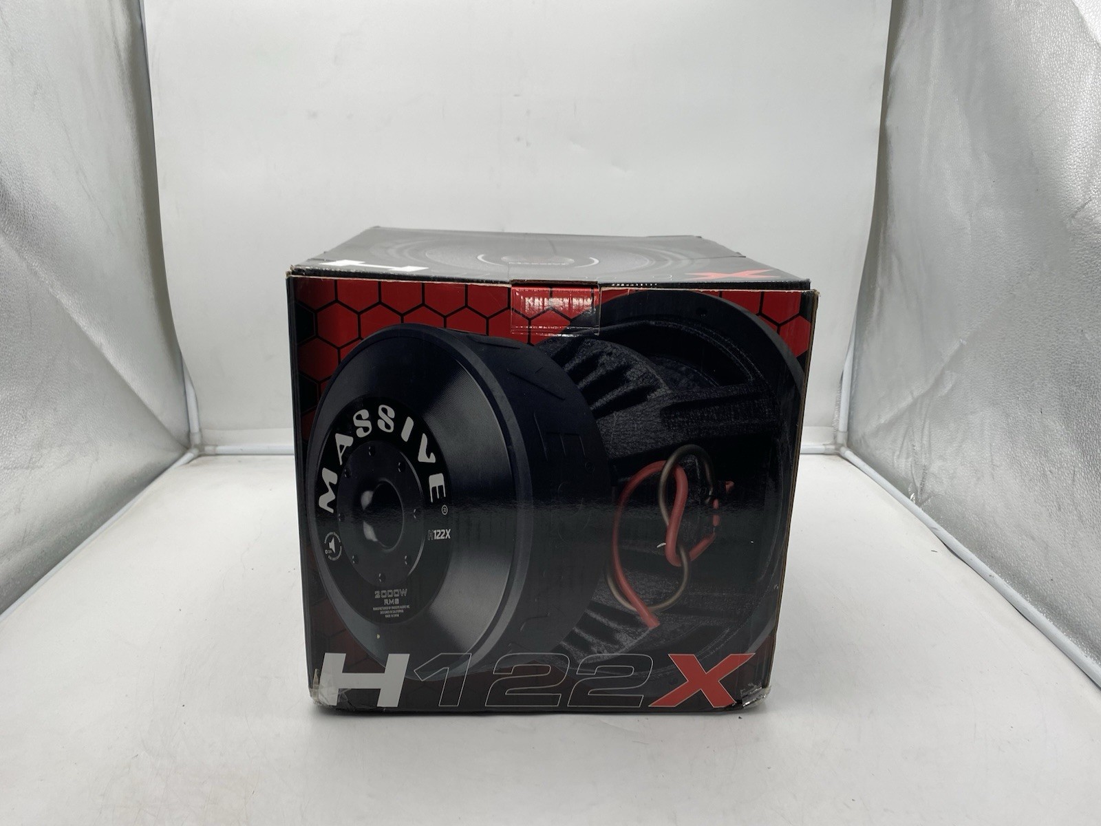Massive Audio H122X 12 in. 2000 W RMS Dual 2 Ohm 3 in. V.C. Mega Subwoofer