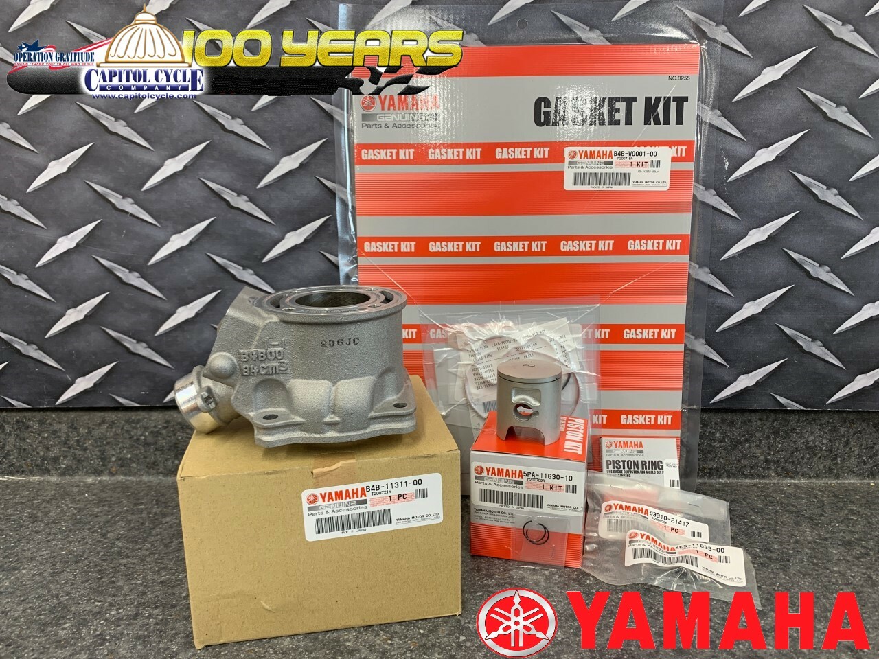 NEW OEM YAMAHA 2019-2026 YZ 85 TOP END KIT W/ CYLINDER