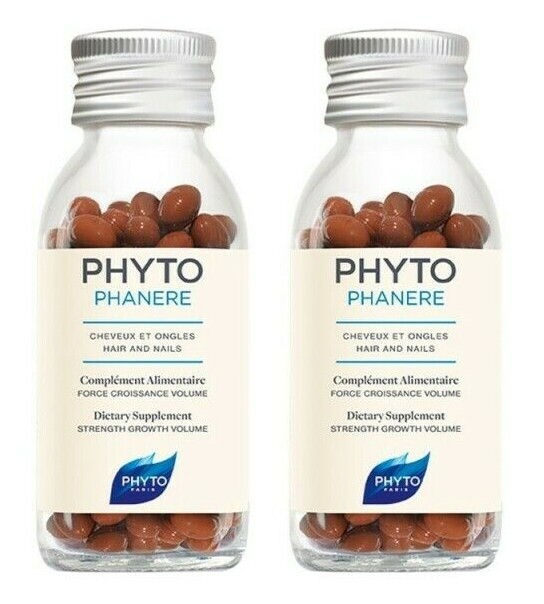 Phytophanere Hair & Nails Dietary Supplements 2 x 120 (240 Caps)- 4 Month Supply