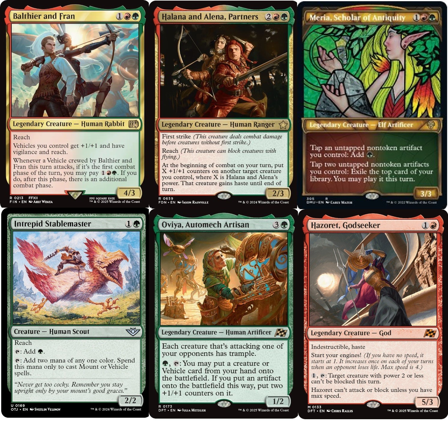 MTG Balthier and Fran Commander Deck - 100 Magic Cards EDH Final Fantasy  Halana