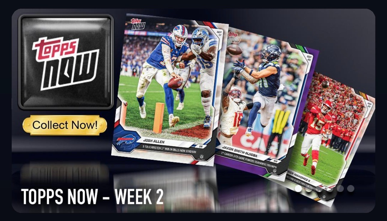 [DlGITAL CARD] TOPPS NFL COLLECT TOPPS NOW WEEK 2 - 2026 RARE+UC 16 CARD SET