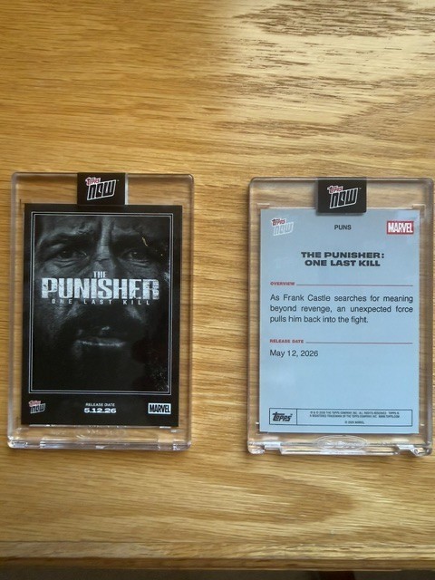 2026 Marvel Topps NOW The Punisher: One Last Kill #PUNS 2026 Marvel Topps NOW The Punisher: One Last Kill #PUNS