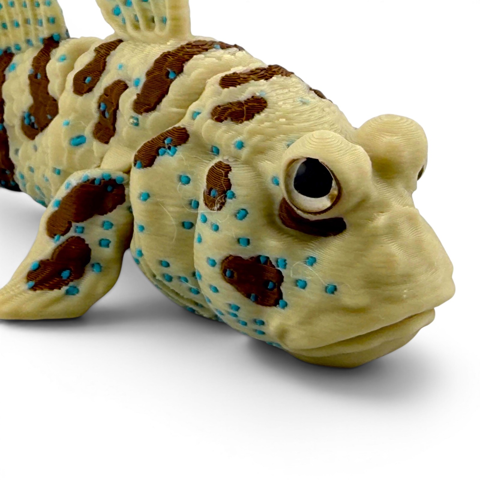 Mudskipper Fish Figurine, Articulated Flexi 3D Printed Fish Toy, Aquatic Animal