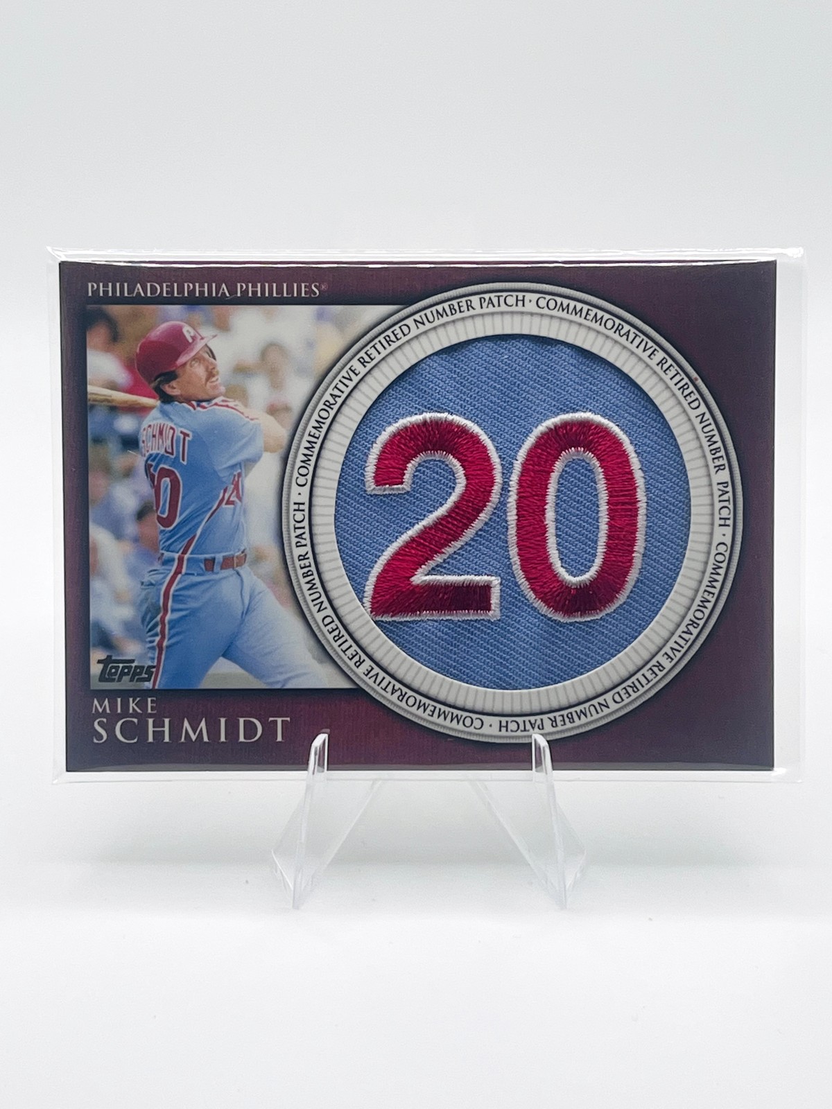 2012 Topps #RN-MS Mike Schmidt Retired Number Patches 2012 Topps #RN-MS Mike Schmidt Retired Number Patches