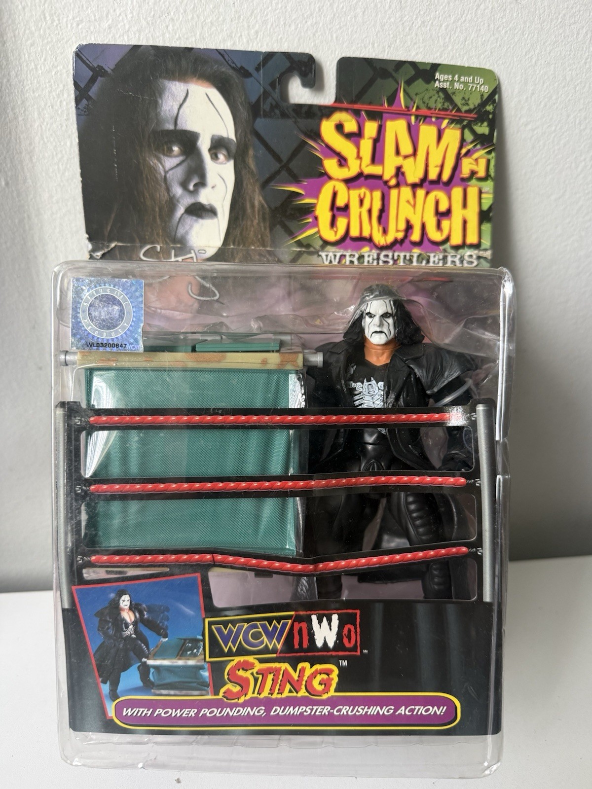 Wrestling Figure STING WCW/NWO Slam N Crunch Wrestlers MOC Toy Biz 1999 NEW Wrestling Figure STING WCW/NWO Slam N Crunch Wrestlers MOC Toy Biz 1999 NEW