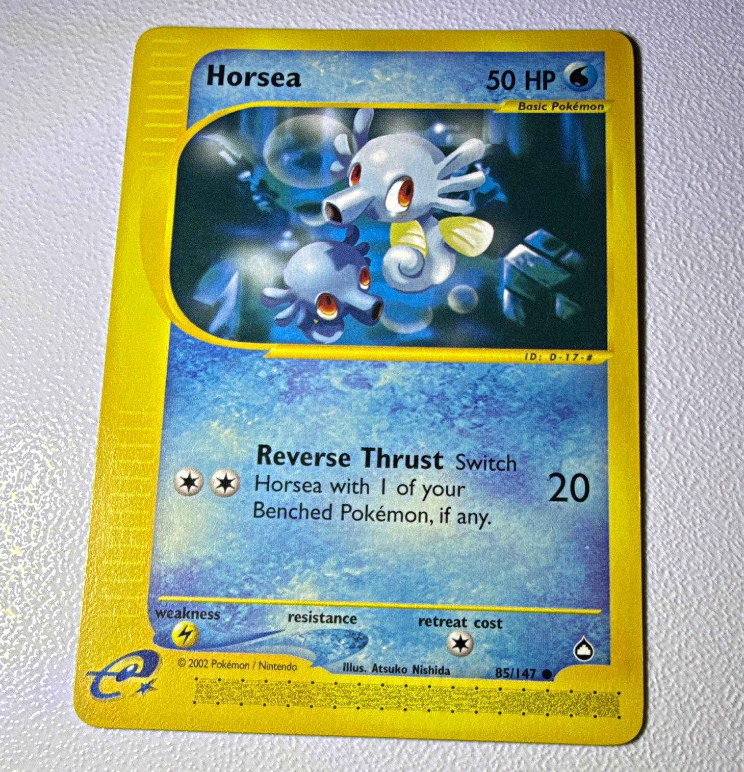 Nintendo Horsea 85/147 Aquapolis Common 2002 Nintendo Horsea 85/147 Aquapolis Common 2002
