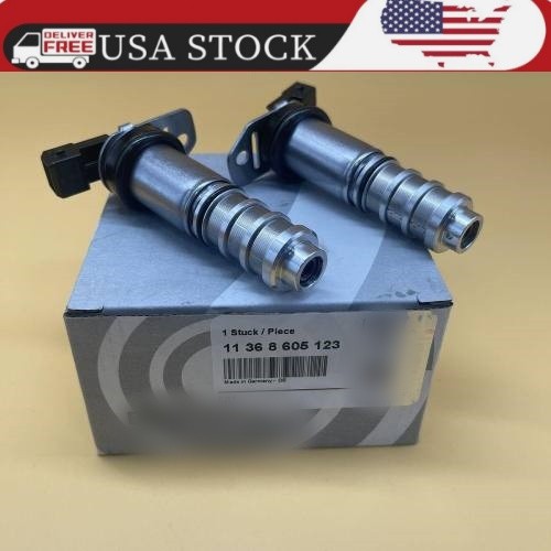 2PCS 11368605123 VANOS Solenoid Valve For BMW 335i 535i 550i 740 M3 M5 X3 X5 X6