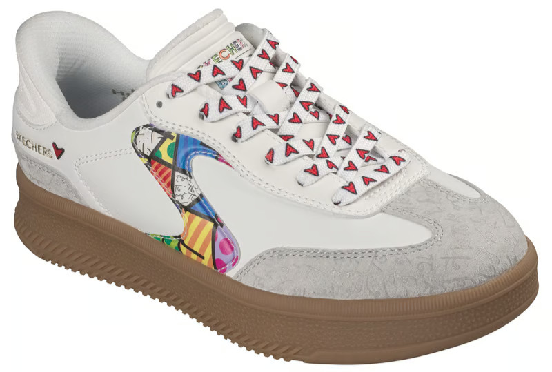 NEW WOMENS SKECHERS SLIP INS BRITTO HOTSHOT HI BRITTO White Multi LEATHER Shoes