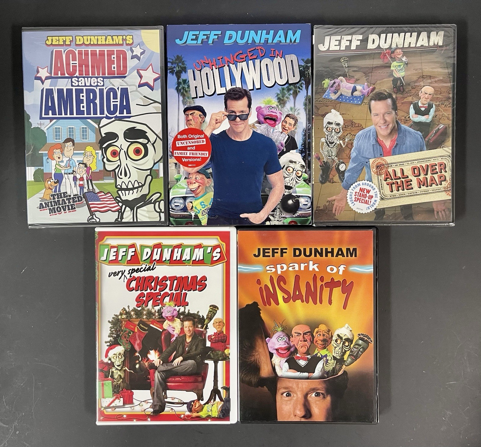 6 Jeff Dunham DVD Lot: America, Unhinged, All Over Map, Xmas, Insanity- Read Des 6 Jeff Dunham DVD Lot: America, Unhinged, All Over Map, Xmas, Insanity- Read Des